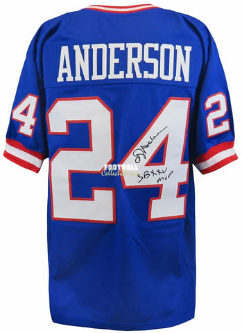 Autographed Jerseys Ottis Anderson Autographed New York Giants Jersey