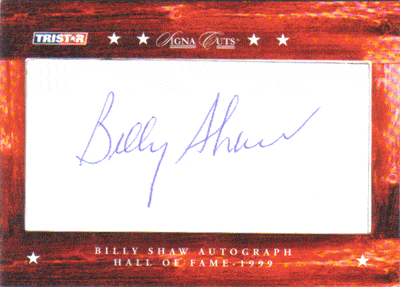 Autographed Football Cards Billy Shaw Autographed Football Card