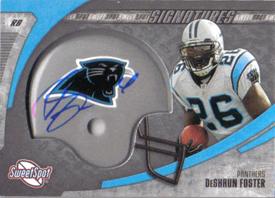Autographed Football Cards DeShaun Foster Autographed Football Card