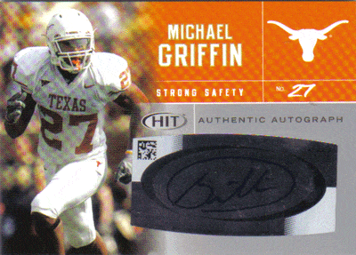 Autographed Football Cards Michael Griffin Autographed Football Card