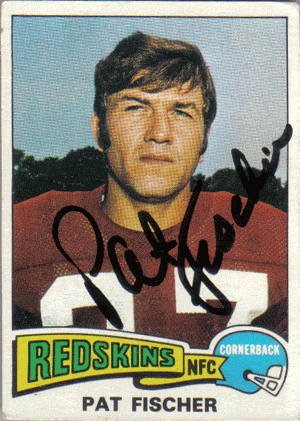 Autographed Football Cards Pat Fischer Autographed Football Card