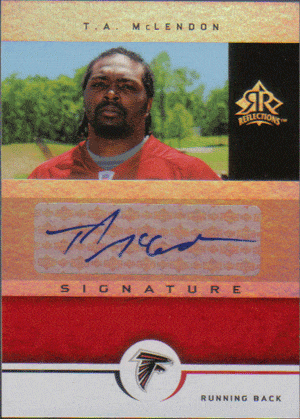 Autographed Football Cards T.A. McLendon Autographed Football Card