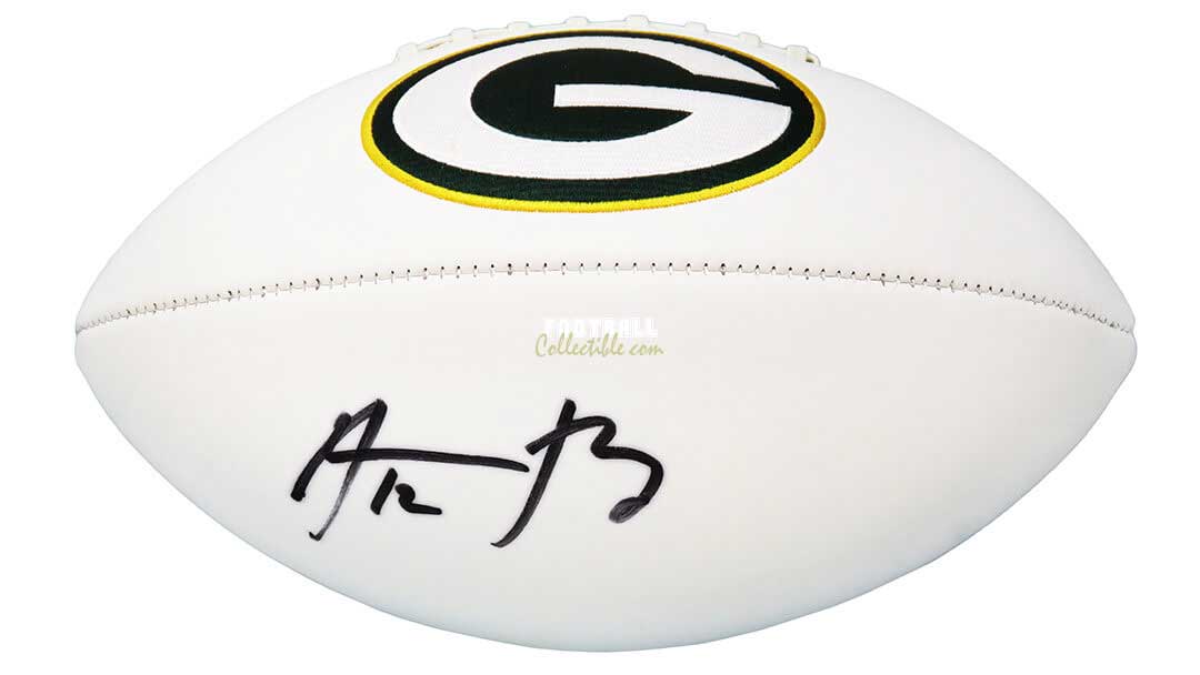 aaron rodgers signed ball