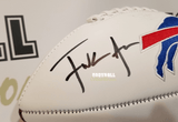 Autographed Footballs Frank Gore Autographed Buffalo Bills White Panel Football