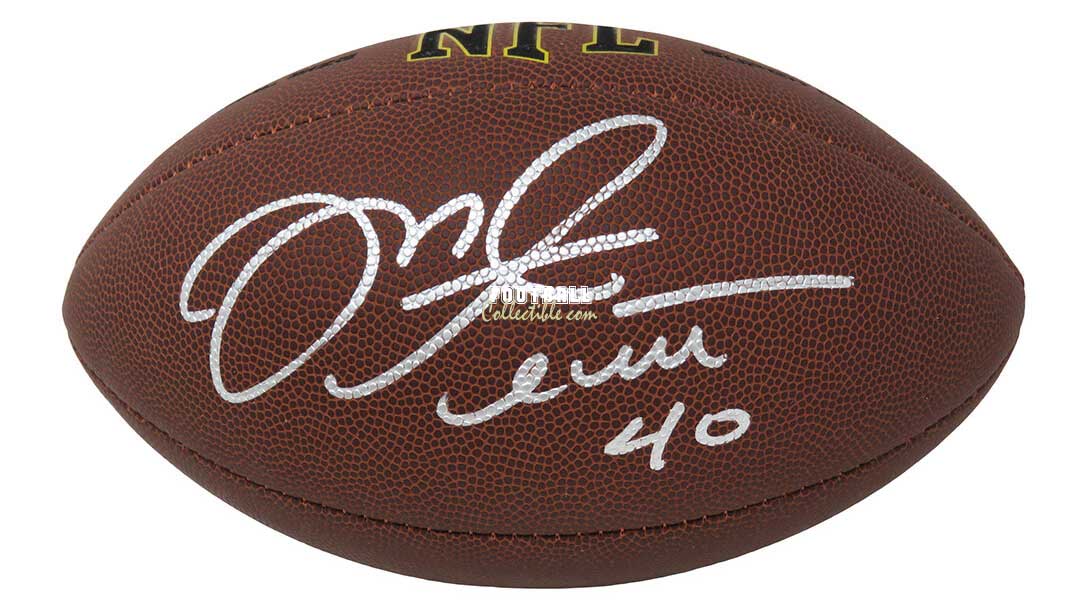 Mike Alstott Autographed Super Grip Full Size NFL Football