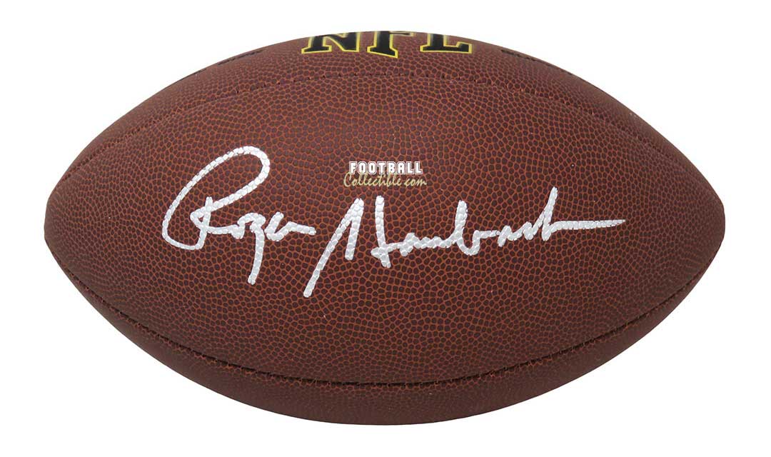 Roger Staubach Autographed NFL Football –