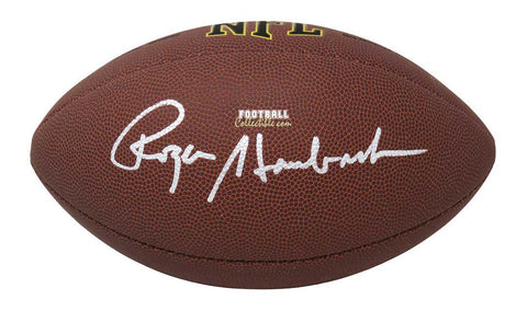 Autographed Footballs Roger Staubach Autographed NFL Football