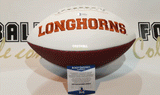 Autographed Footballs Sam Ehlinger Autographed Texas Longhorns White Panel Football