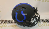 Autographed Full Size Helmets Carson Wentz Autographed Indianapolis Colts Eclipse Helmet