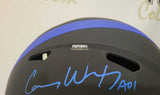 Autographed Full Size Helmets Carson Wentz Autographed Indianapolis Colts Eclipse Helmet