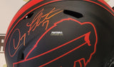 Autographed Full Size Helmets Doug Flutie Autographed Buffalo Bills Eclipse Helmet