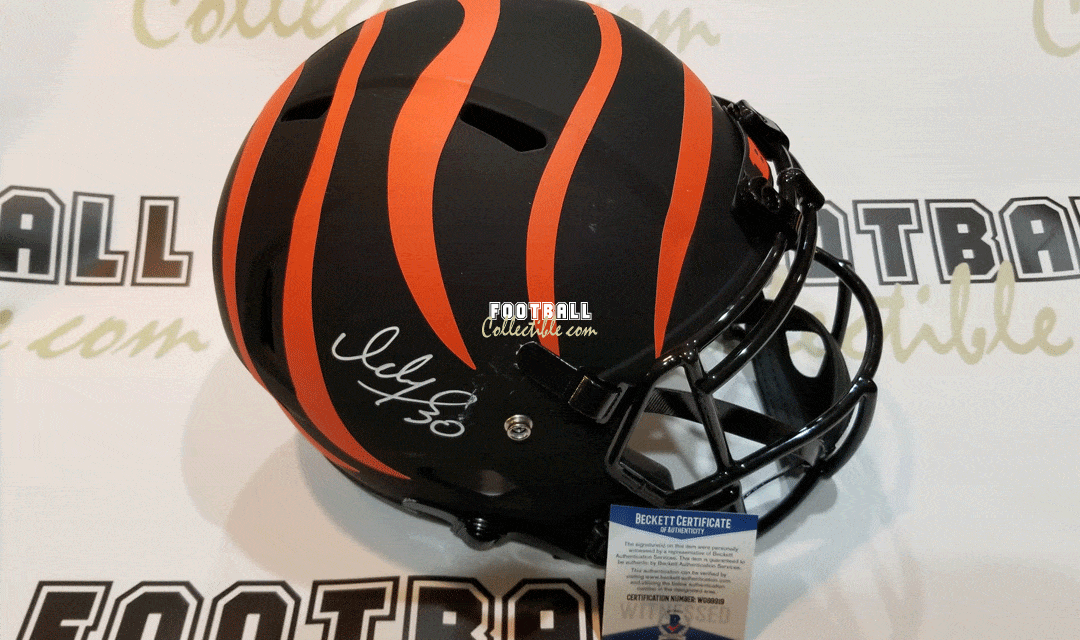 Elbert 'Ickey' Woods Autographed Cincinnati Bengals Helmet –