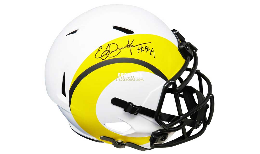 Eric Dickerson Autographed Lunar Eclipse Rams Helmet