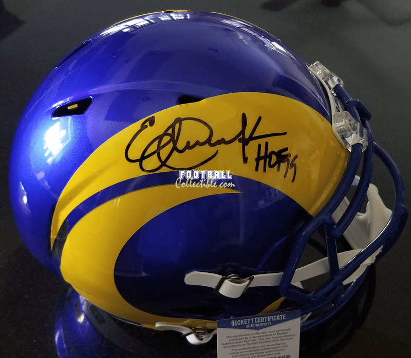 Eric Dickerson Autographed Rams Lunar Eclipse Mini Helmet