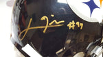 Autographed Full Size Helmets James Farrior & Lawrence Timmons Signed Steelers Helmet