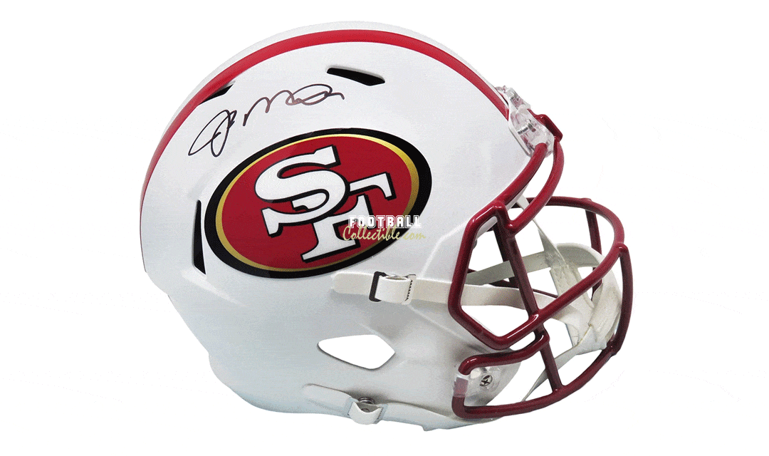 Joe Montana Autographed White San Francisco 49ers Helmet –