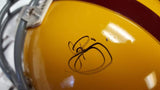 Autographed Full Size Helmets John Riggins Autographed Full Size Yellow Washington Redskins Yellow Throwback Helmet