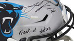 Autographed Full Size Helmets Julius Peppers Autographed Carolina Panthers SpeedFlex Authentic Helmet