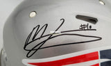 Autographed Full Size Helmets Mac Jones Autographed New England Patriots Helmet