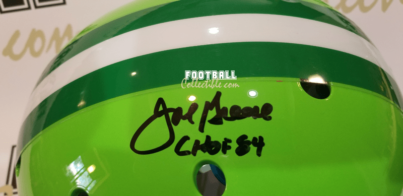 joe greene autographed mini helmet
