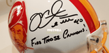 Autographed Full Size Helmets Mike Alstott Autographed Throwback Tampa Bay Buccaneers Helmet