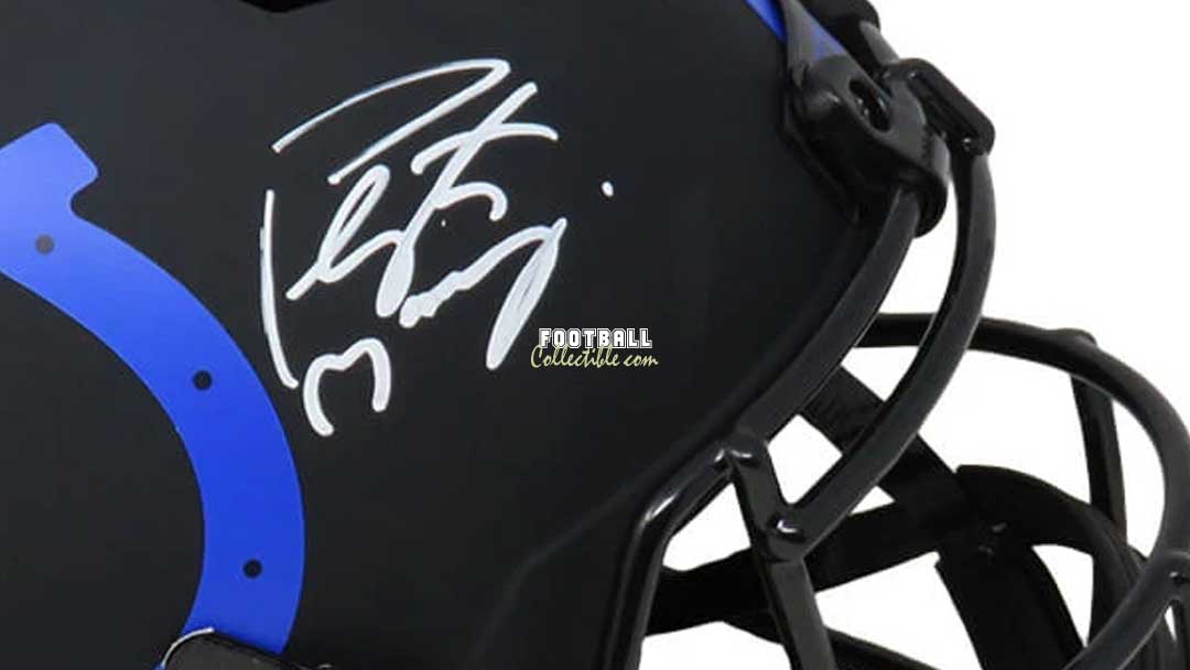 Peyton Manning Autographed Indianapolis Colts Flat Black