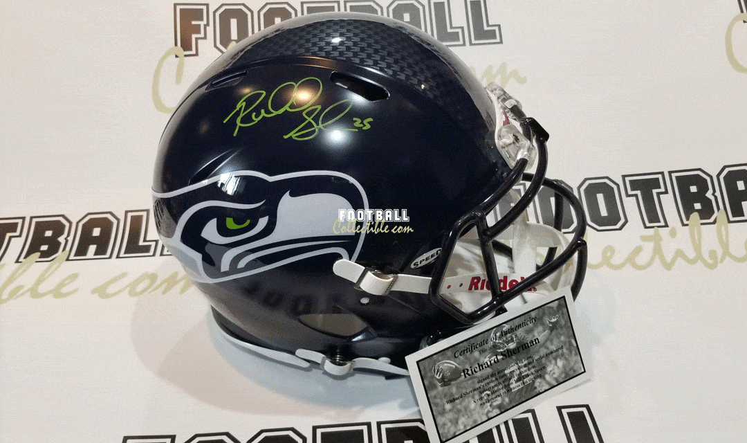 Richard Sherman Autographed Seattle Seahawks Authentic Helmet