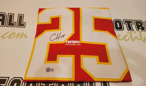 Autographed Jerseys Clyde Edwards-Helaire Autographed Kansas City Chiefs Jersey