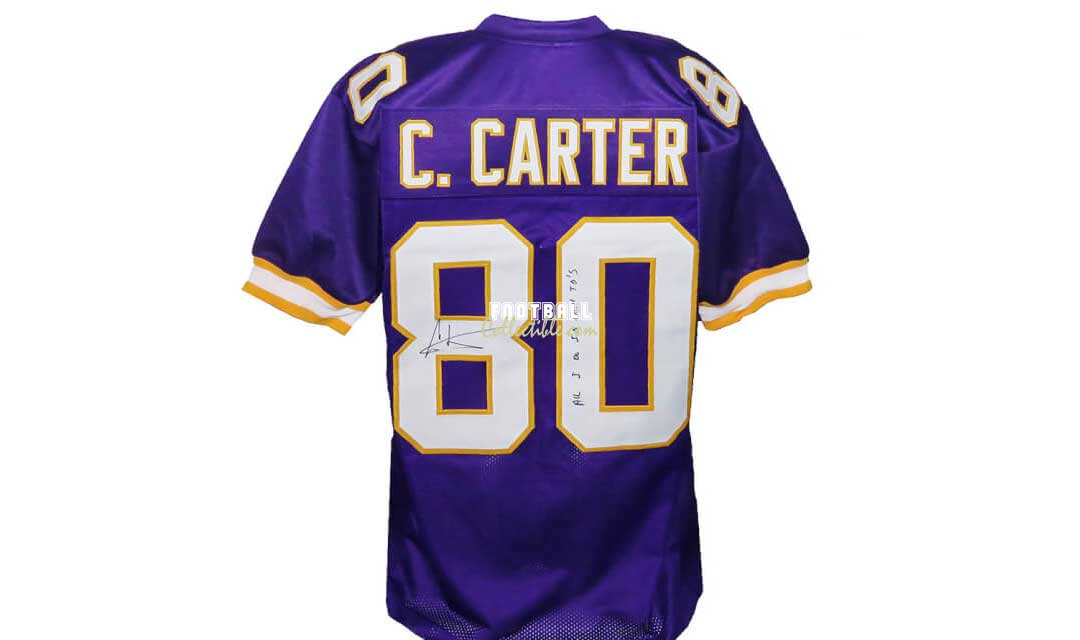 Cris Carter Autographed Minnesota Vikings Jersey –