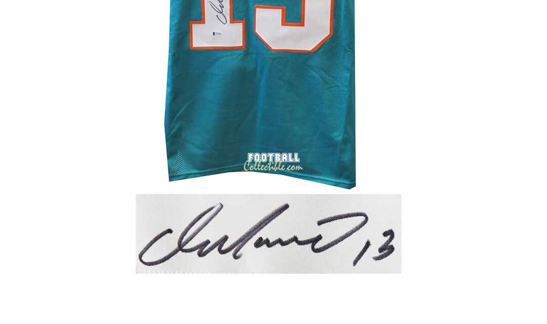 Miami Dolphins Dan Marino Signed Teal Jersey - Beckett