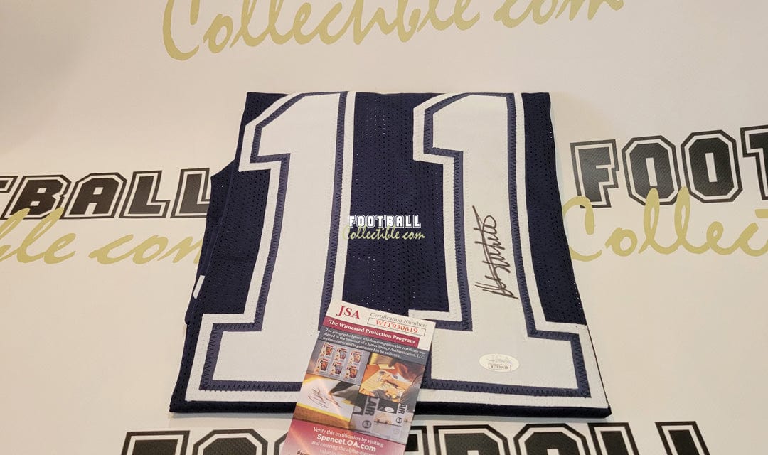 Autographed/Signed Michael Gallup Dallas White Football Jersey JSA