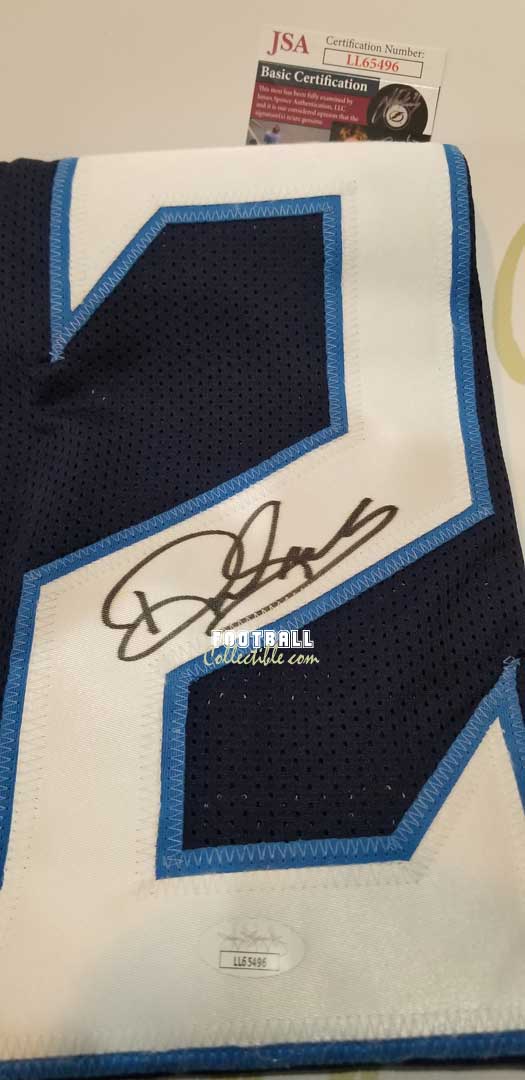 Carolina Panthers Derrick Brown Autographed Signed Jersey Jsa Coa