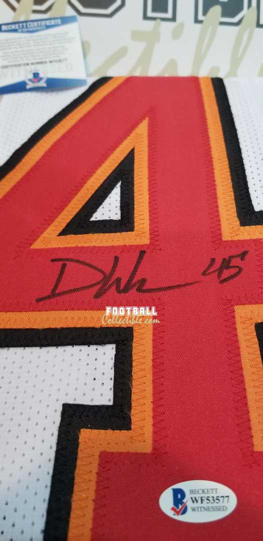 footballcollectible Devin White Autographed Tampa Bay Buccaneers Jersey