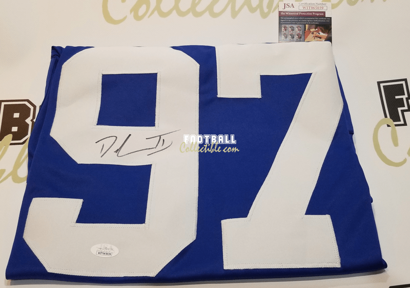 footballcollectible Dexter Lawrence Autographed New York Giants Jersey