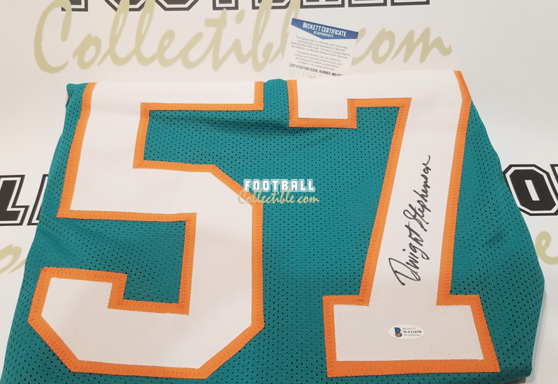 Miami Dolphins Dwight Stephenson Autographed Pro Style Jersey HOF