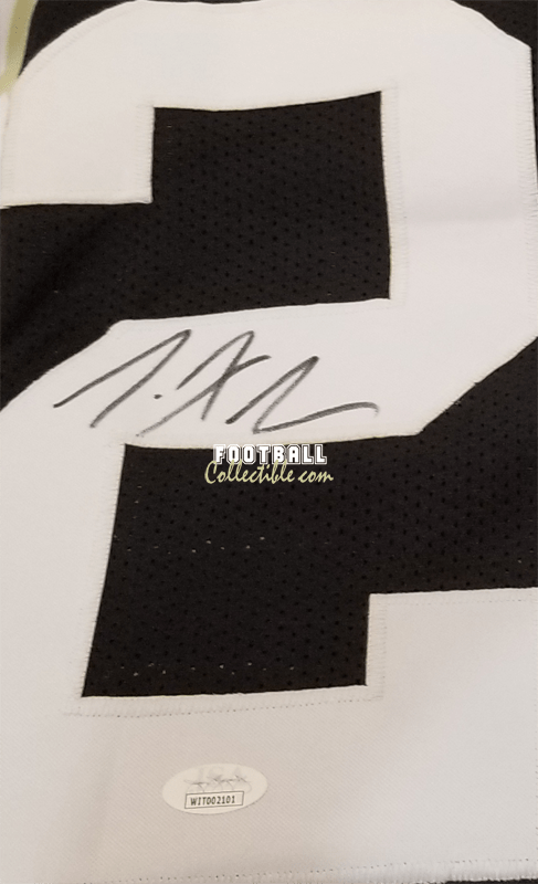 Autographed/Signed Troy Polamalu Pittsburgh Black Football Jersey JSA COA