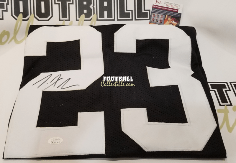 Autographed/Signed Troy Polamalu Pittsburgh Black Football Jersey JSA COA