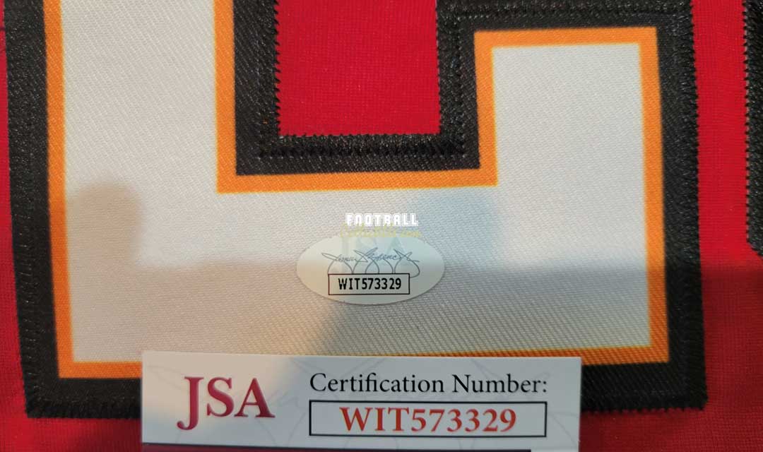 Mike Evans Signed Buccaneers Logo Football (JSA COA)