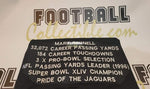 Autographed Jerseys Mark Brunell Autographed Jacksonville Jaguars Stats Jersey