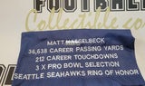 Autographed Jerseys Matt Hasselbeck Autographed Seattle Seahawks Stats Jersey