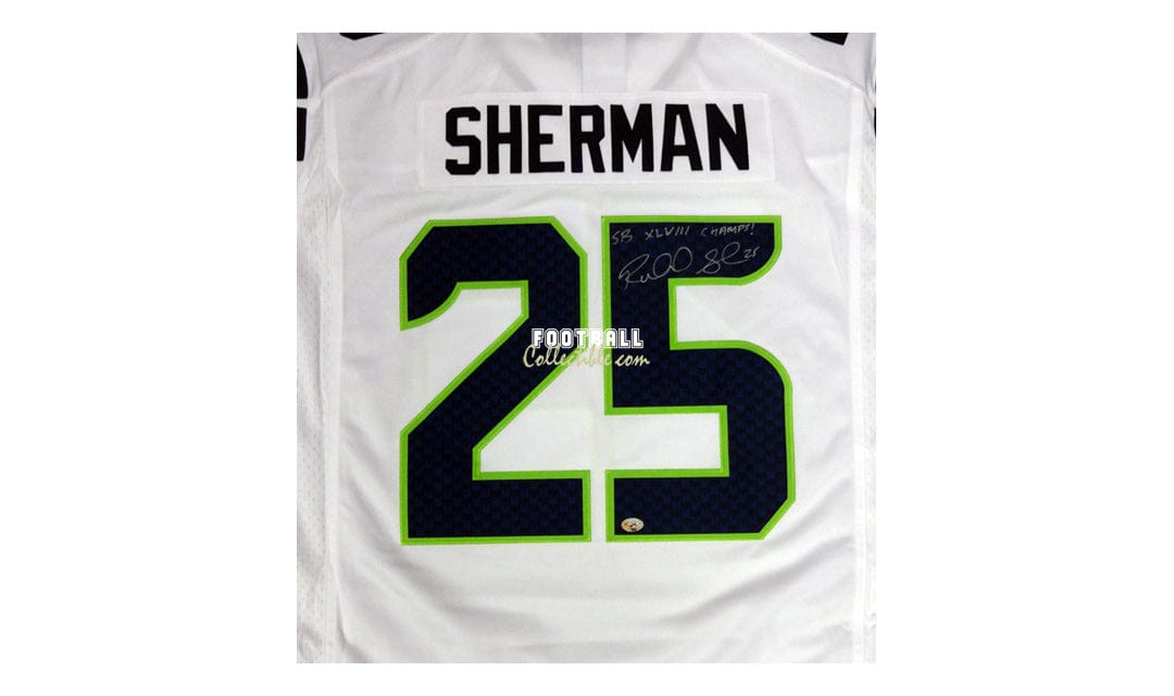 Richard Sherman Autographed Seattle Seahawks Jersey
