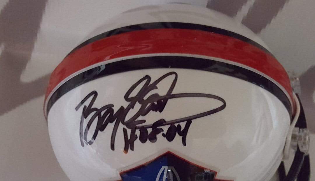 Barry Sanders Autographed Hall of Fame Mini Helmet