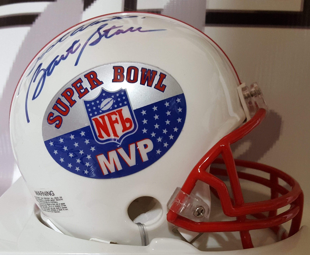 Bart Starr Autographed Super Bowl Most Valuable Player Mini Helmet