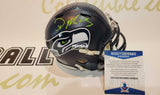 Autographed Mini Helmets D.K. Metcalf Autographed Seattle Seahawks Mini Helmet