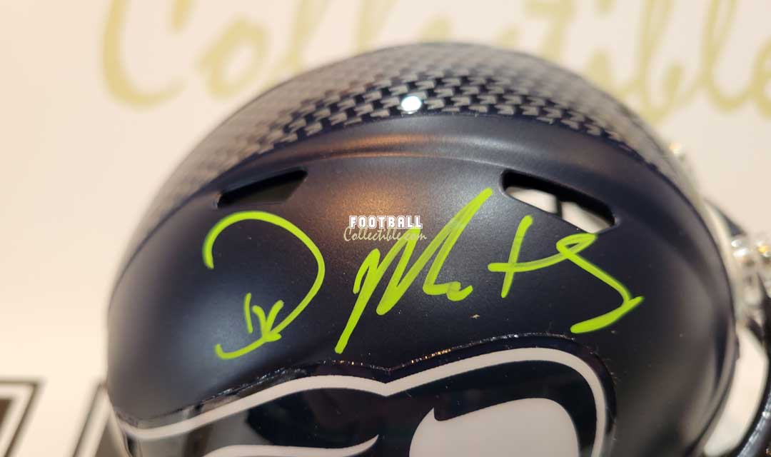 D.K. Metcalf Autographed Seattle Seahawks Mini Helmet –