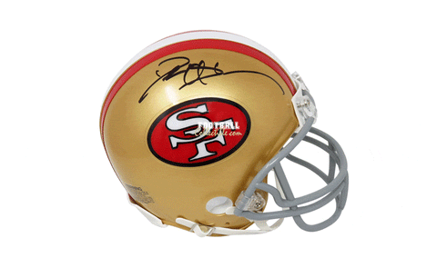 Autographed Mini Helmets Deion Sanders Autographed San Francisco 49ers Mini Helmet