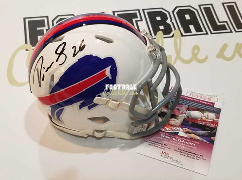 Autographed Mini Helmets Devin Singletary Autographed Buffalo Bills Speed Mini Helmet
