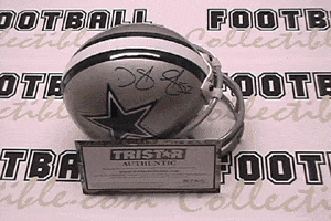 Autographed Mini Helmets Dexter Coakley Autographed Cowboys Mini Helmet