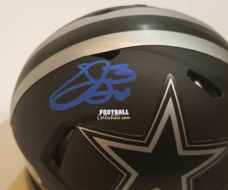 emmitt smith mini helmet Emmitt Smith Autographed Eclipse Dallas Cowboys Mini Helmet – FootballCollectible.com
