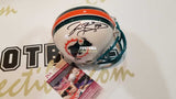 Autographed Mini Helmets Jason Taylor Autographed Miami Dolphins Mini Helmet